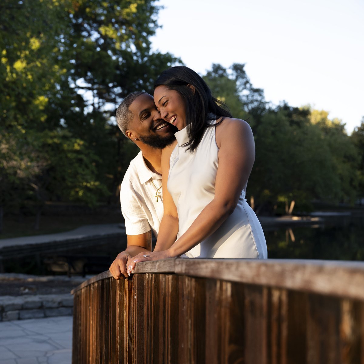 Jaron and Imani engagement photo