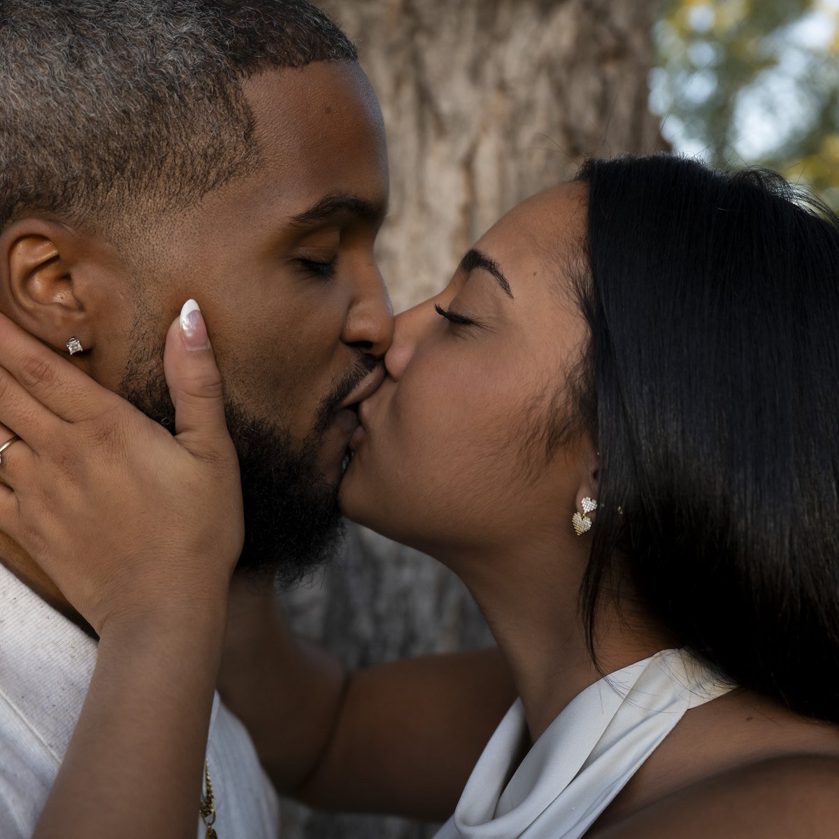 Jaron and Imani engagement photo
