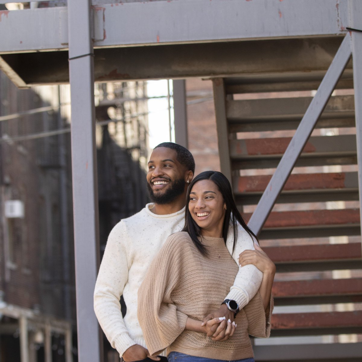 Jaron and Imani engagement photo