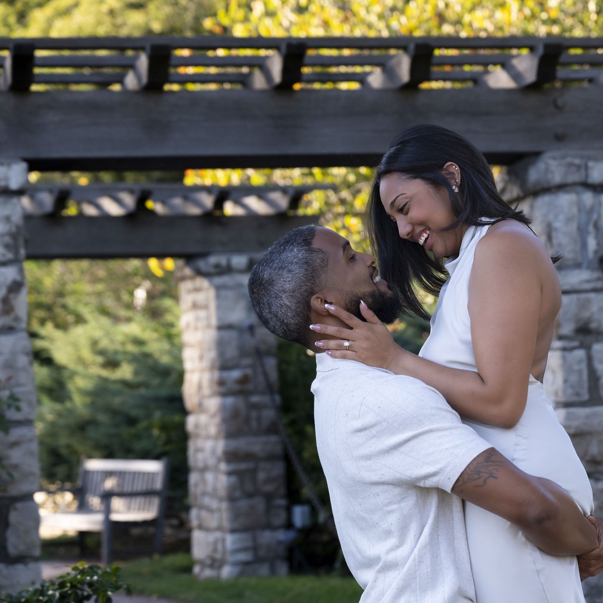 Jaron and Imani engagement photo